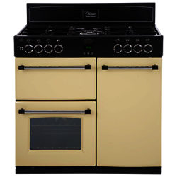 Belling Classic 90DFT Dual Fuel Range Cooker, Cream